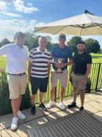 The winning team in the golf competition